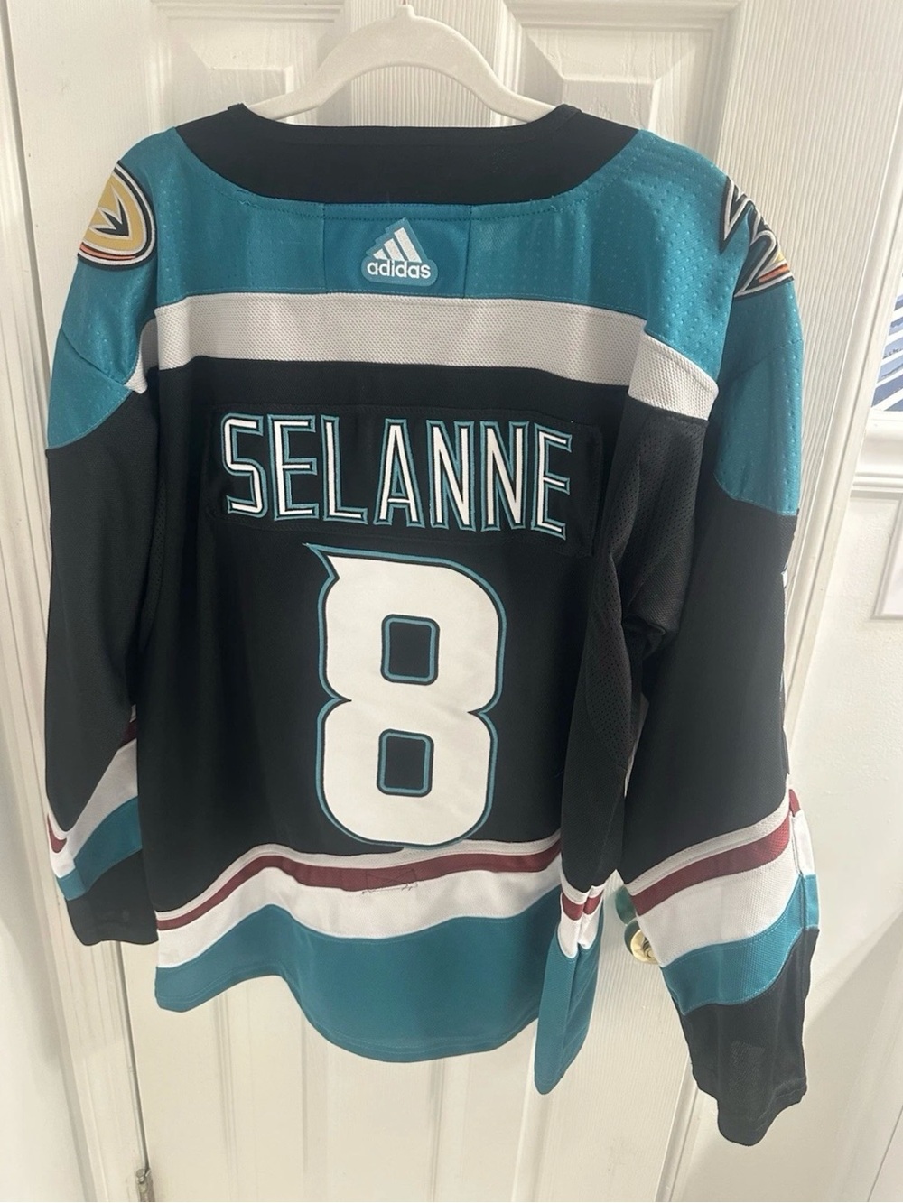Anaheim Ducks 25th Anniversary
Authentic Mens NHL Jersey 46
Selanne Number 8 - Picture 2 of 13